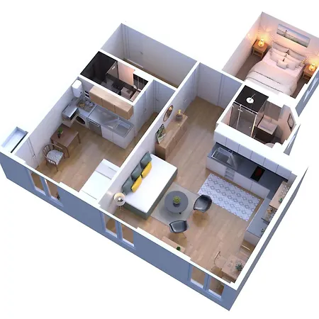 Rooftop Views Cosy 2 Bedroom 4* 巴黎
