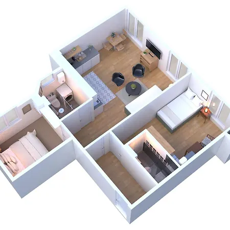 Trendy Flat 2 Bedroom With Rooftop Views *