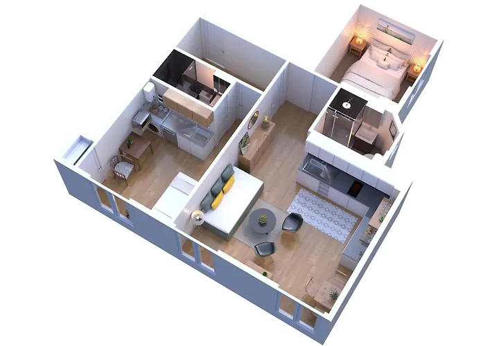 Rooftop Views Cosy 2 Bedroom 4* 파리